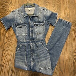Good American denim jumpsuit boiler suit